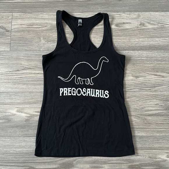Next Level Apparel Tops - Next Level Apparel - M - Pregosaurus Dinosaur Racerback Tank Top